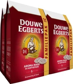 Douwe Egberts Aroma Rood Koffiepads - 4 X 54 Pads