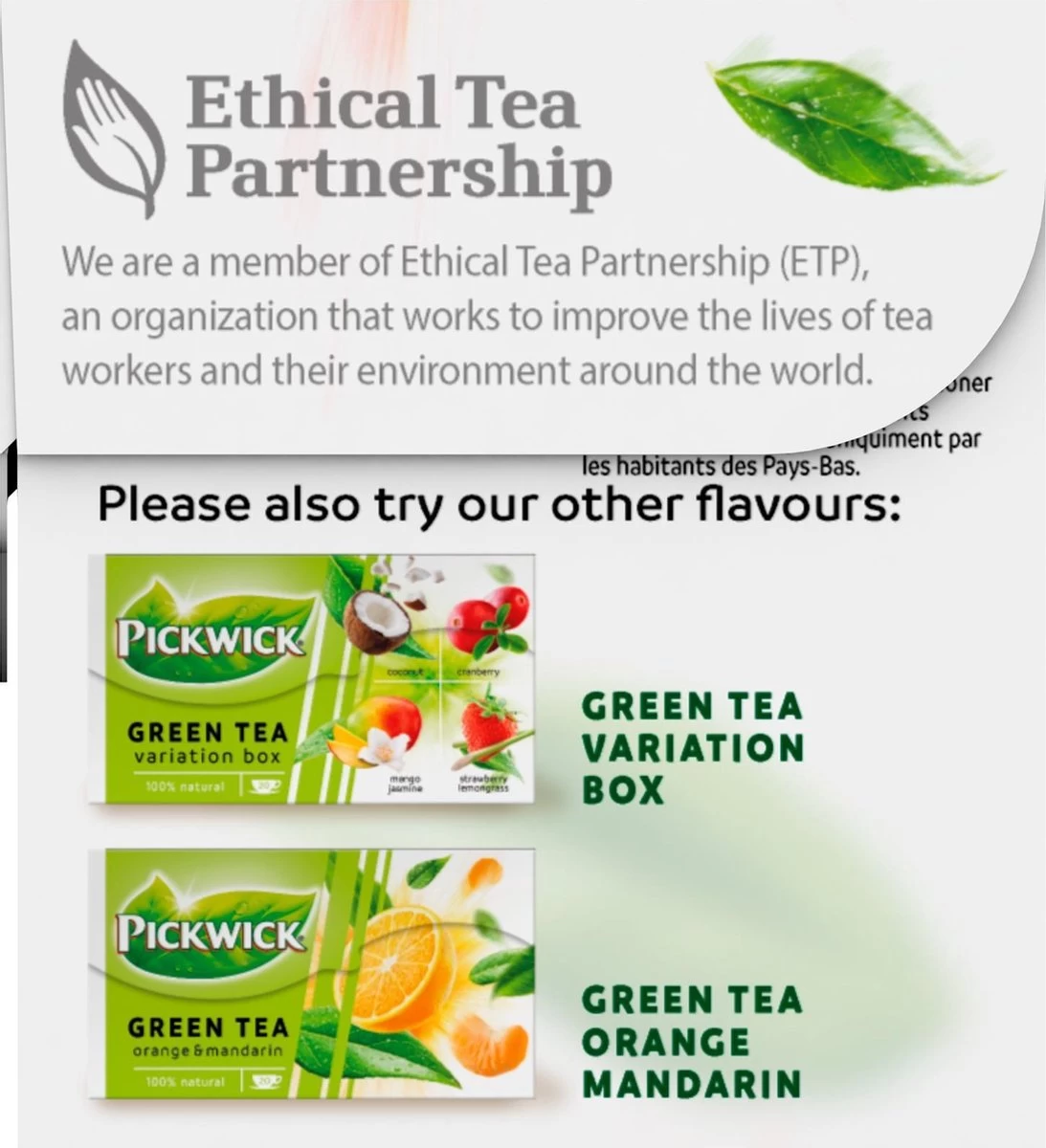 Pickwick Cranberry Groene Thee - 12 X 20 Zakjes - Afbeelding 2