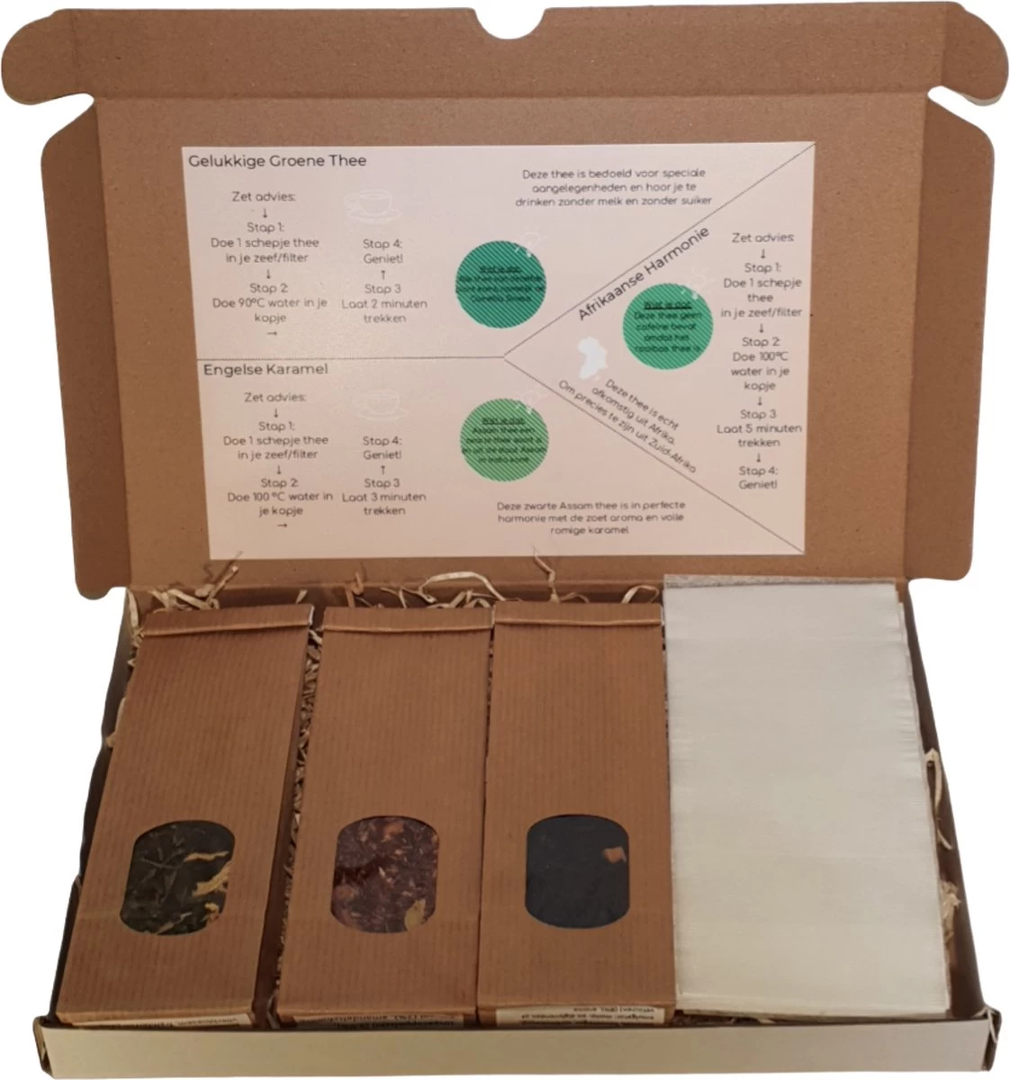 T Moment - Theepakket - Thee Cadeaupakket - 3 Soorten Thee - Met Zetadvies - Thee Cadeau - Afbeelding 2