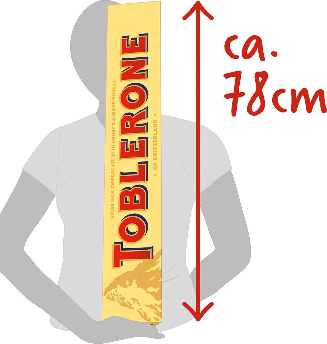Toblerone XXL Megareep – 4,5kg / 78 Cm - Afbeelding 2