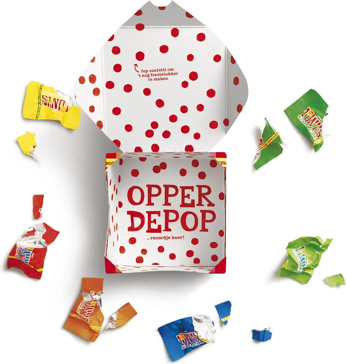 Tony's Chocolonely Tiny's Kadoosje Mix Chocolade Cadeau - 22 Mini Uitdeel Chocolaatjes - 200 Gram - Belgische Fairtrade Chocolade - Afbeelding 4