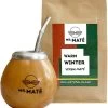 Yerba Mate Starterspakket Compleet - Traditionele Kalebas + Bombilla - Warm Winter - Kaneel - Yerba Maté 150g