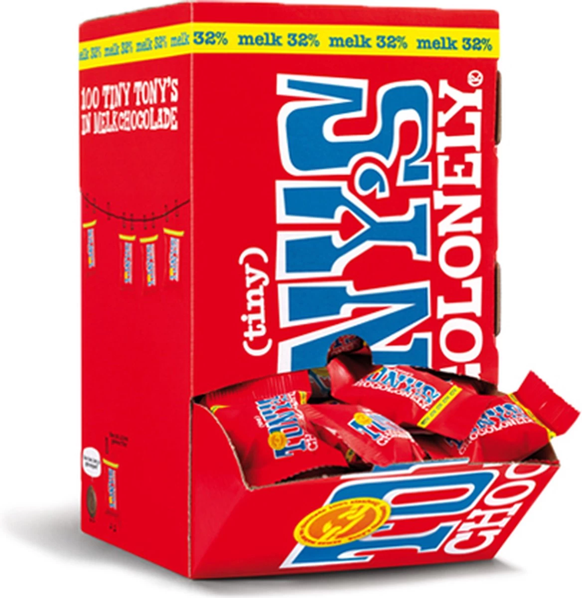 Tony's Chocolonely Tiny Tony's Melk Chocolade - Melkchocolade - 900 Gram - 100 Stuks - Belgische Fairtrade Chocolade - Afbeelding 7