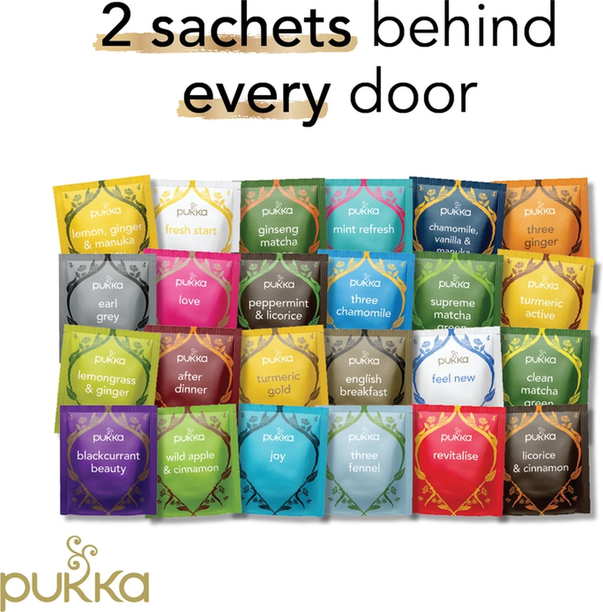 Pukka Thee Hardcover Biologische Kerst Adventskalender 2022, Perfect Als Kerstcadeau - 48 Zakjes - 1 Kalender - Afbeelding 4