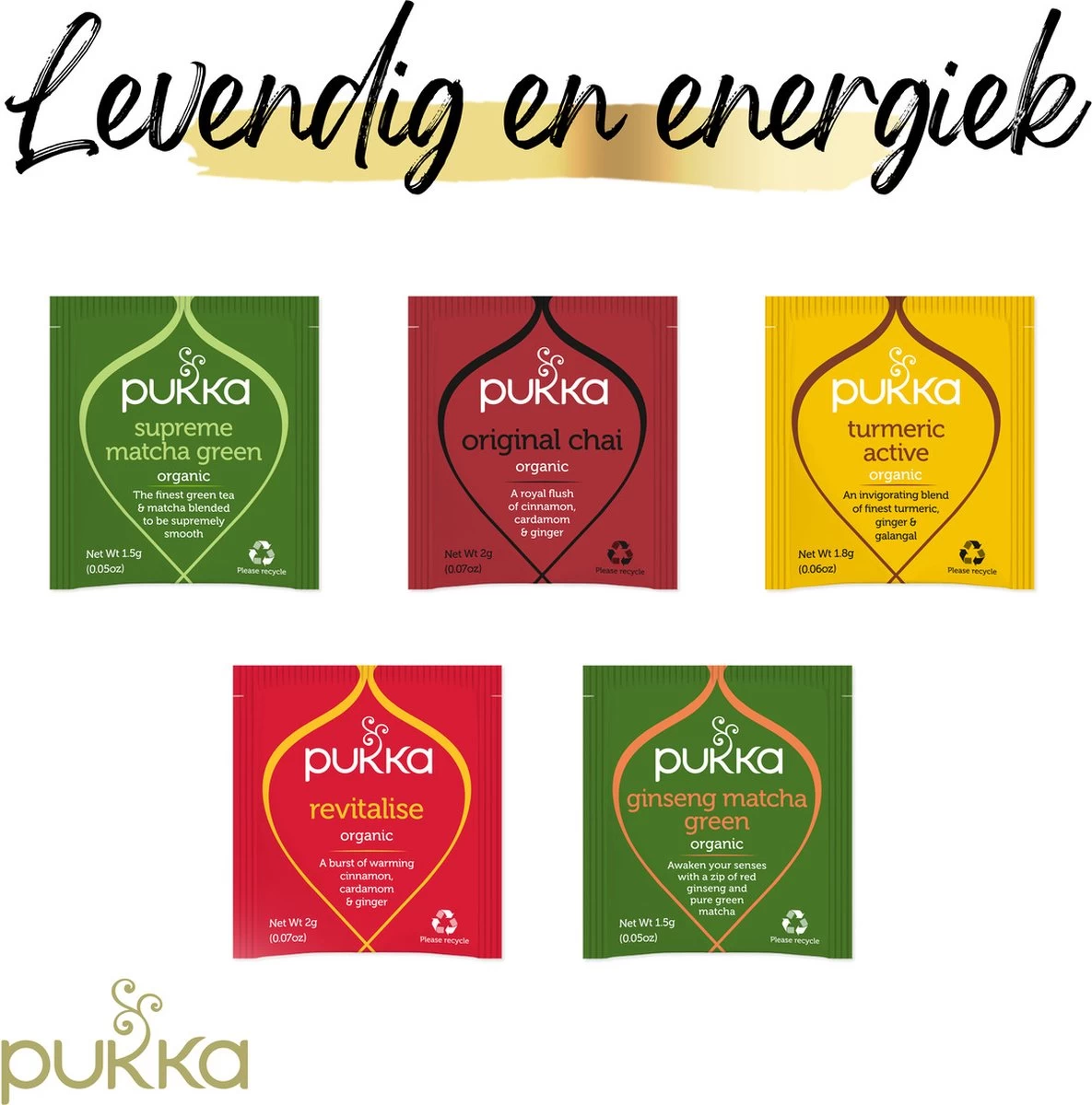 Pukka Active Kruidenthee Geschenkdoos - 5 Blends Biologische Kruidenthee, Ook Leuk Als Verjaardagscadeau - 45 Zakjes - Theedoos - GB-BIO-05 - Afbeelding 9