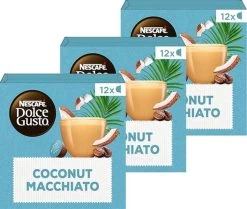 Nescafé Dolce Gusto Coconut Macchiato Capsules - Vegan Koffie - 36 Koffiecups