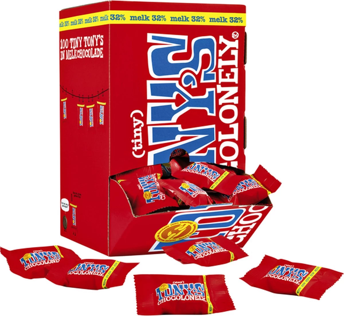 Tony's Chocolonely Tiny Tony's Melk Chocolade - Melkchocolade - 900 Gram - 100 Stuks - Belgische Fairtrade Chocolade - Afbeelding 6
