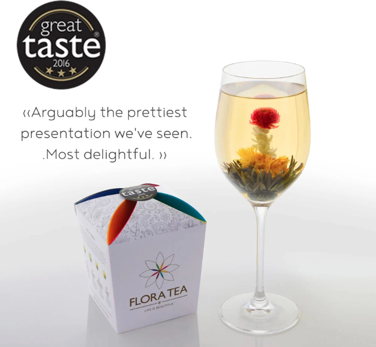 Thee Bloem - Kado - Nieuwe Theedrinken - Kado Tip - Kado Verpakking Thee - Flora Tea Thee Cadeau Giftbox Met 6 Theebloemen Assorti -Kado Tip - Thee Cadeau - Thee - Afbeelding 2