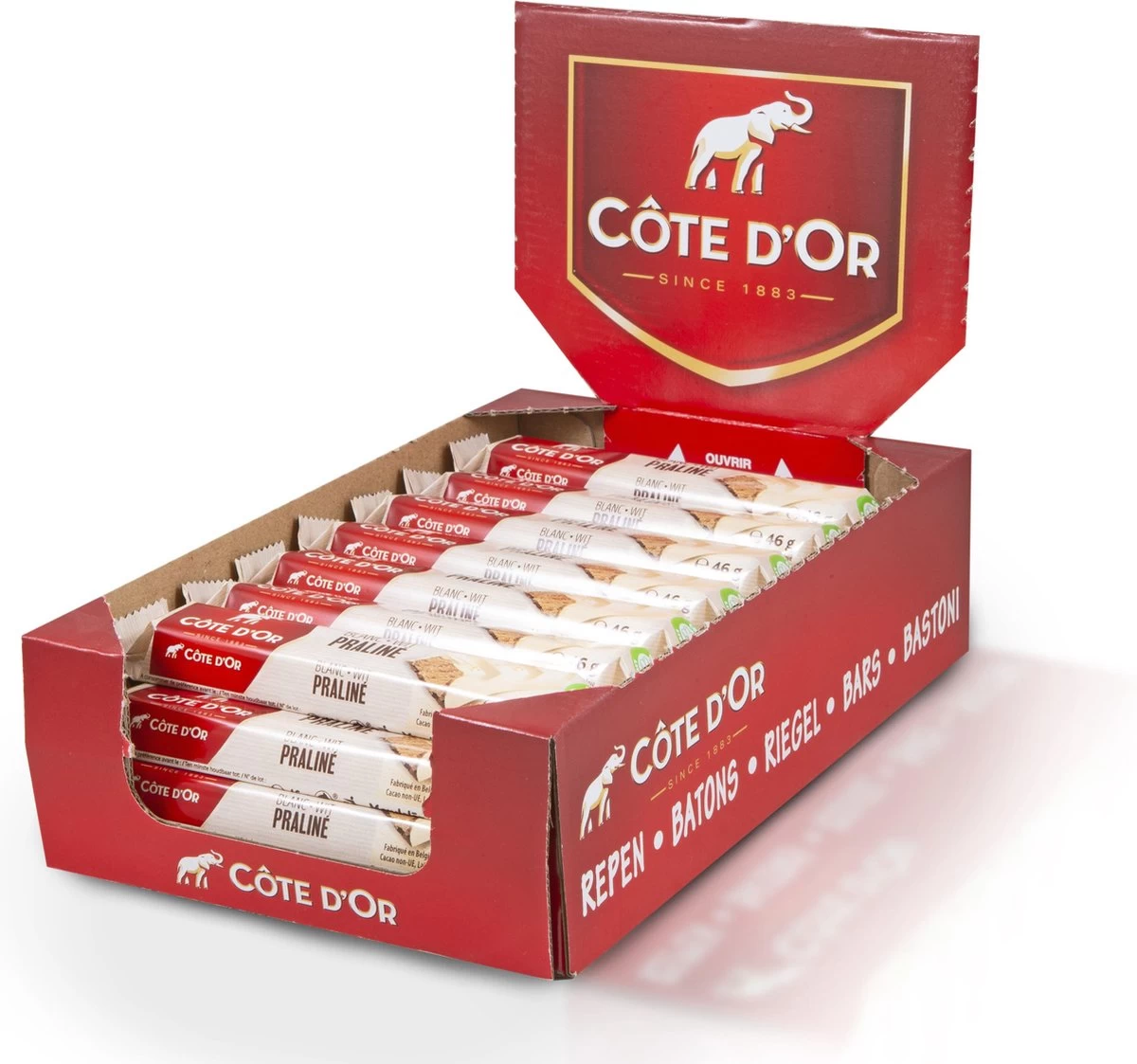 Côte D'Or Chocolade Repen Praliné Wit - 32 Stuks - Afbeelding 2