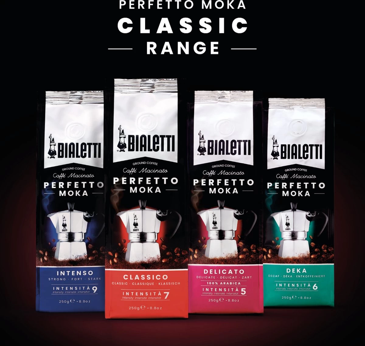 Bialetti Moka Intenso Gemalen Koffie - 4 X 250 Gram - Afbeelding 8