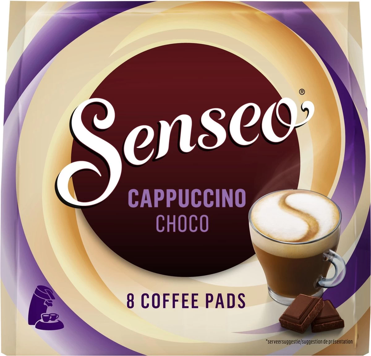 Senseo Cappuccino Choco Koffiepads - 2/9 Intensiteit - 4 X 8 Pads - Afbeelding 7