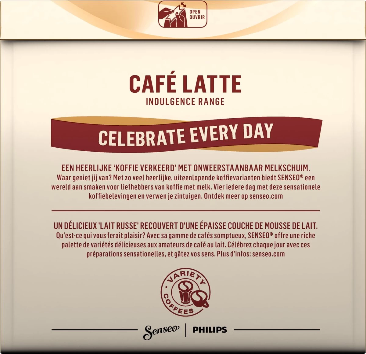 Senseo Café Latte Koffiepads - 2/9 Intensiteit - 4 X 8 Pads - Afbeelding 2