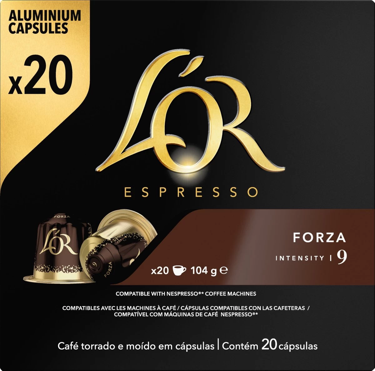 L'OR Espresso Forza Koffiecups - Intensiteit 9/12 - 10 X 20 Capsules - Afbeelding 11