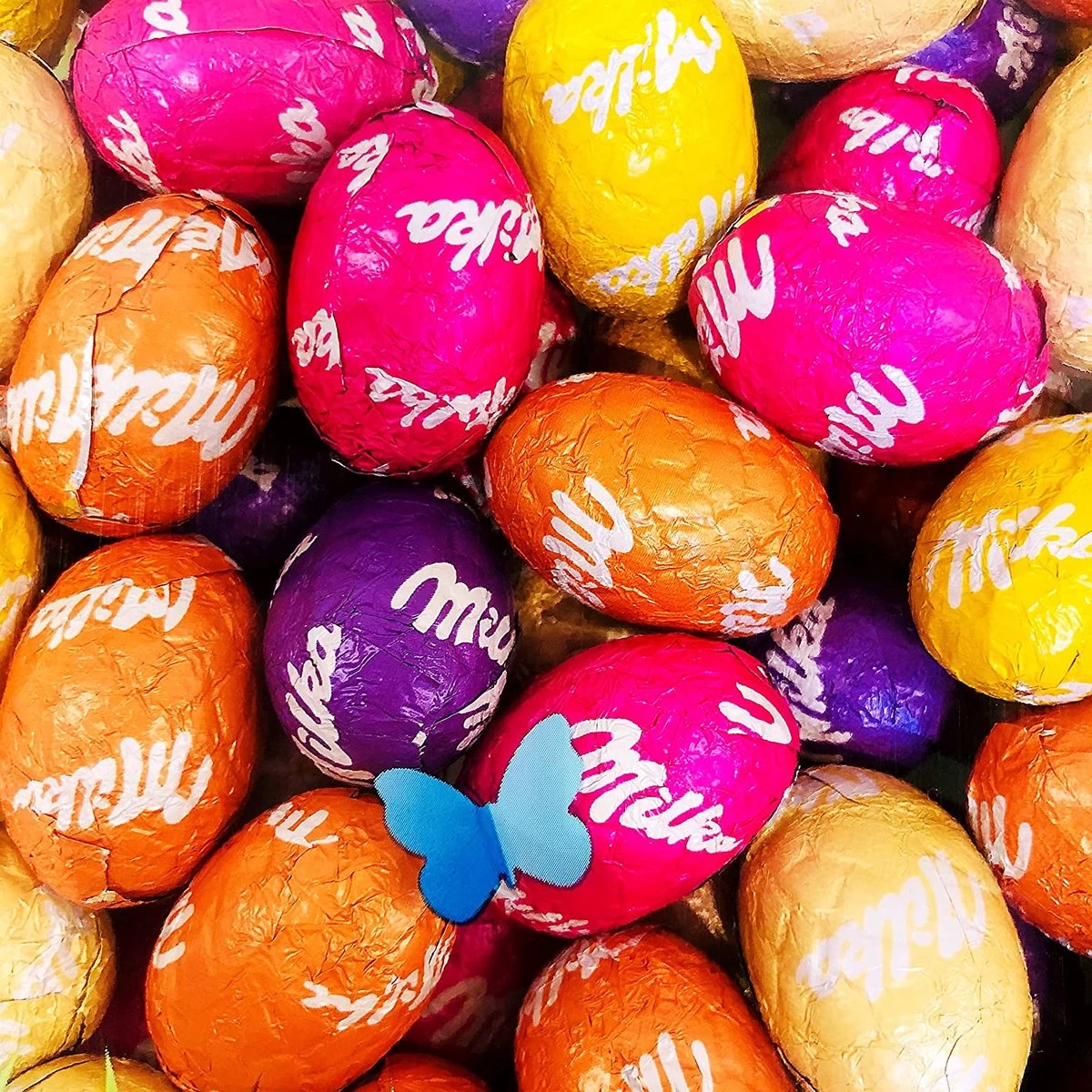 Milka Paaseitjes Mix 5 Smaken - Zak 1 Kg - Afbeelding 2