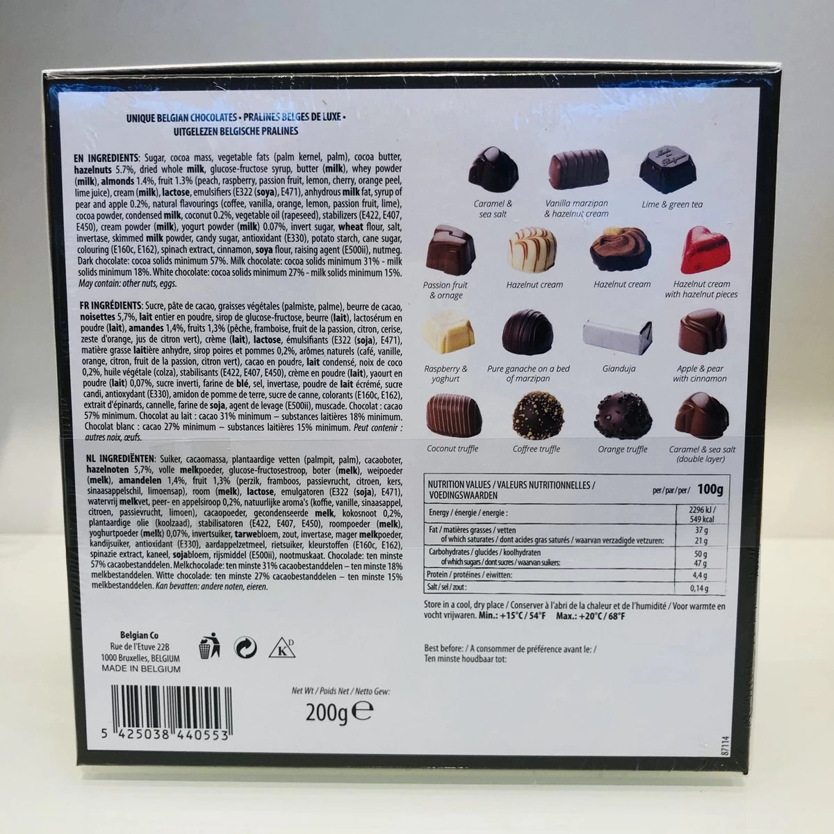 Pelicaen Belgische Chocolade Bonbons-Pralines - 200 Gram - Afbeelding 2