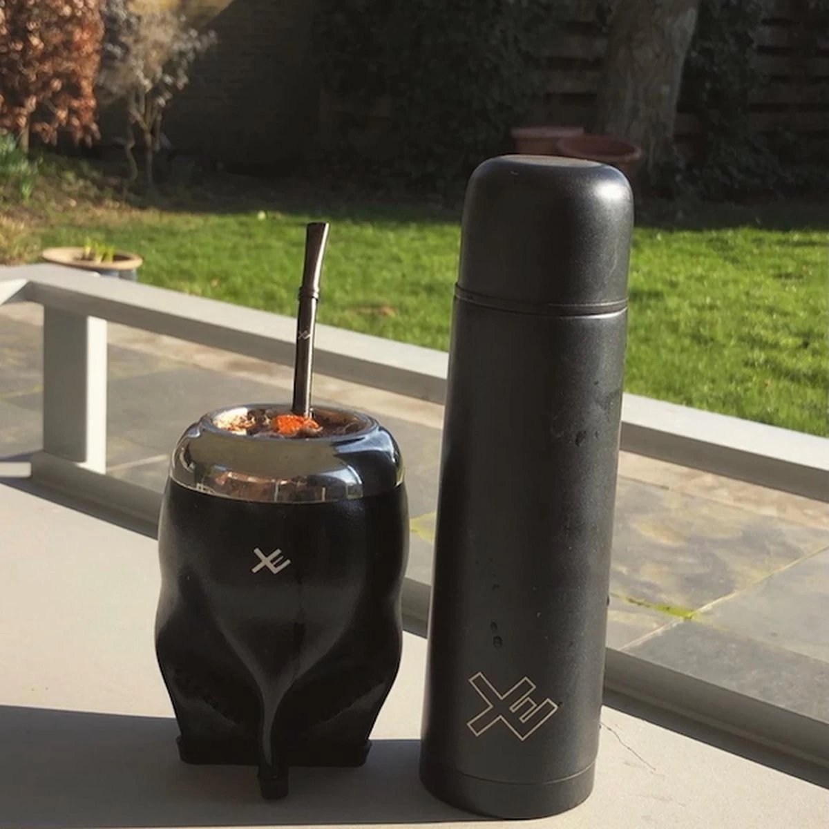 Yerba Mate Set - Kalebas - Thermo - Bombilla - Guarana Thee - EquisMate Classic Black - Afbeelding 2