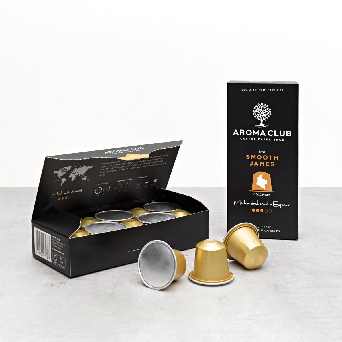 Aroma Club - Proefpakket Nespresso Compatible Capsules (100 St.) - 5 Smaken - Espresso & Lungo - 100% Aluminium Koffiecups - Afbeelding 7