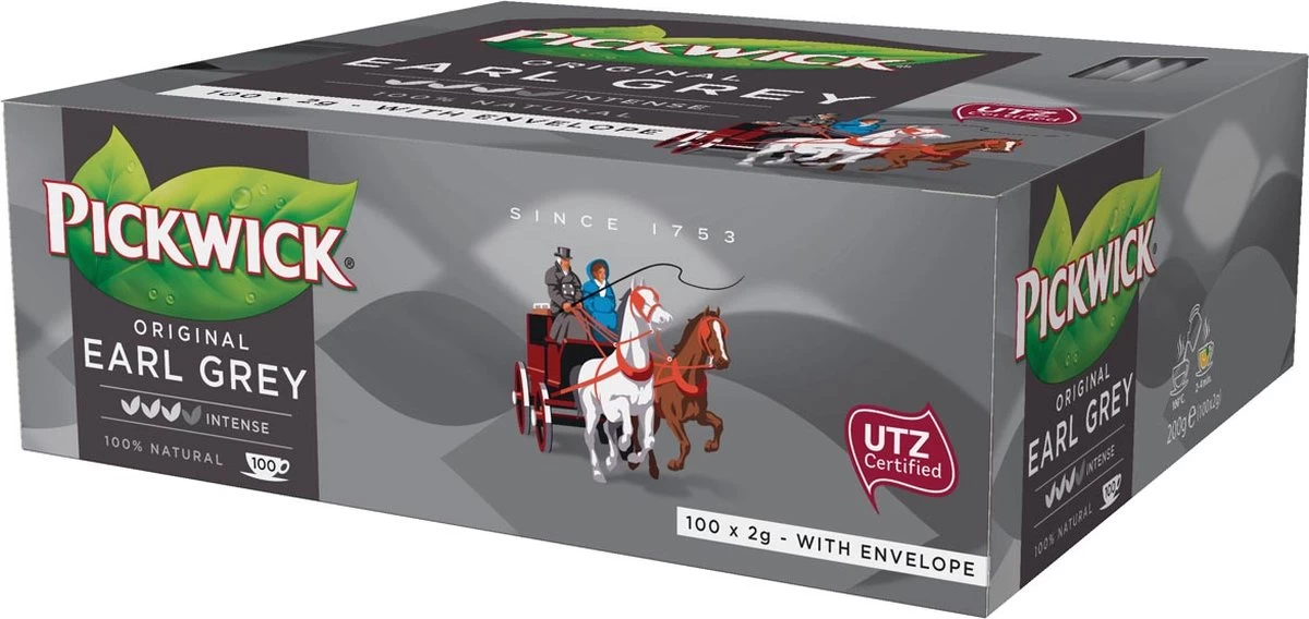 Pickwick Thee Earl Grey Pak Van 100 Stuks - Afbeelding 2