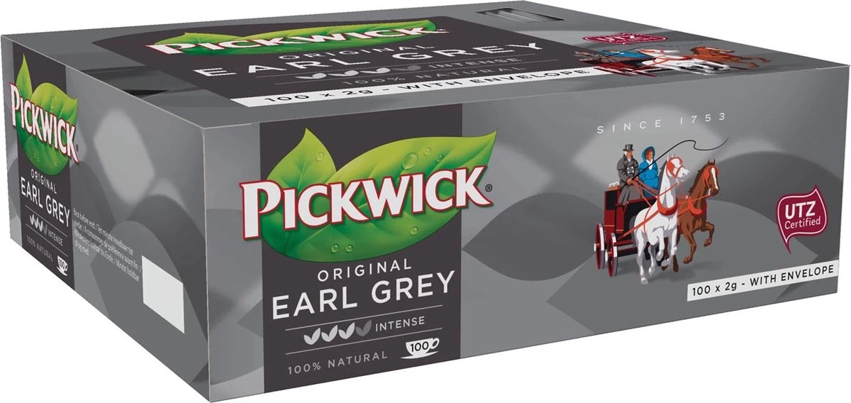 Pickwick Thee Earl Grey Pak Van 100 Stuks - Afbeelding 3