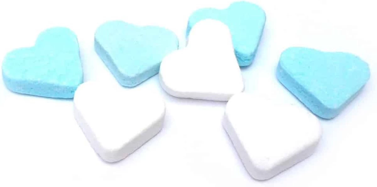 Vanestra Mini Vruchtenhartjes Blauw/wit - 1 Kilo - Afbeelding 2