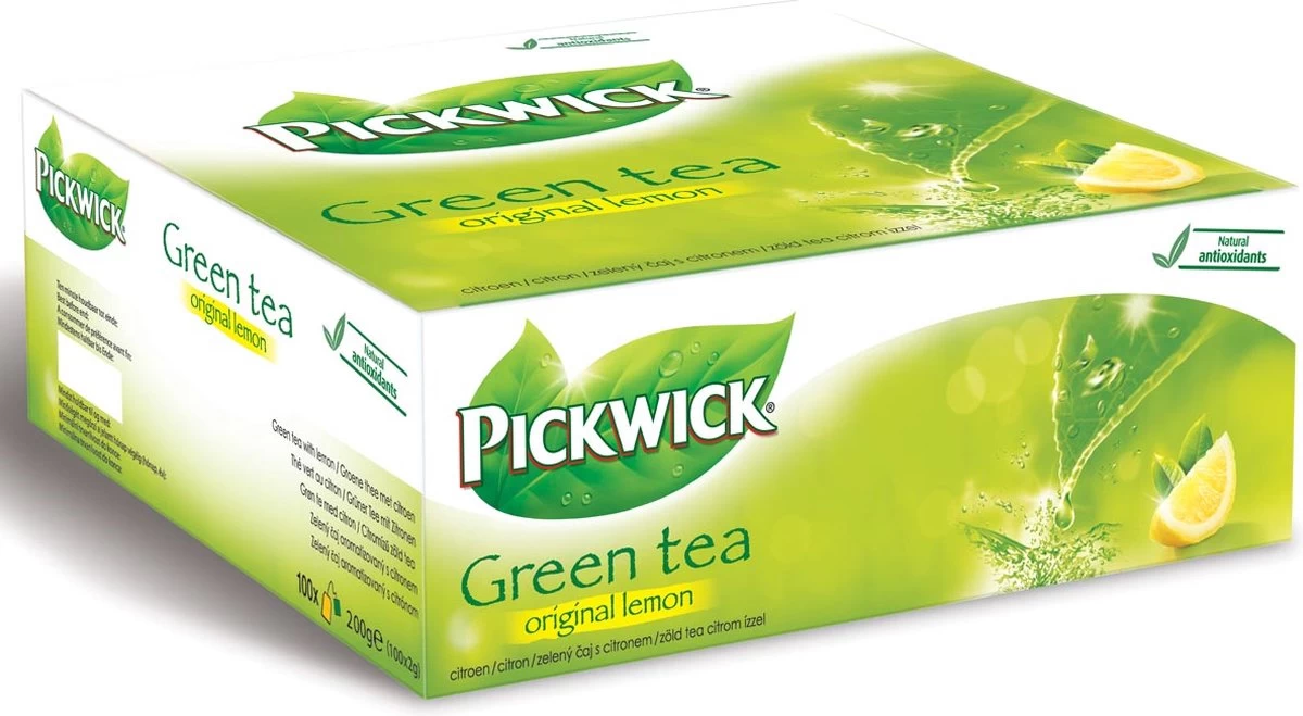 Pickwick Drank: Theezakje 2 Gr Groene Thee Lemon Pk 100 - Afbeelding 3