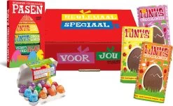 Tony's Chocolonely Mega Geschenkdoos Pasen - Melkchocolade Repen + Paaseitjes - Cadeau Paas Chocolade - Geschenkset