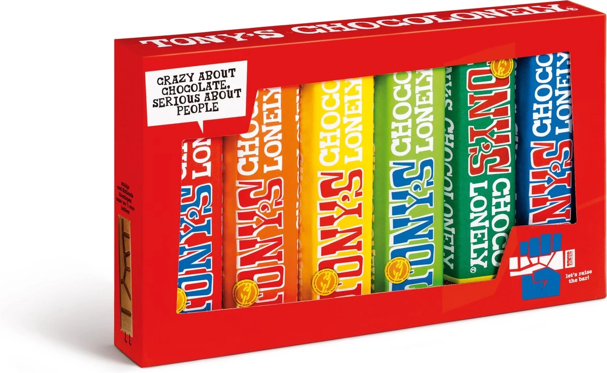 Tony's Chocolonely Chocolade Proeverijtje Hartje - Moederdag Cadeautje Hart - 6 Verschillende Smaken - 288 Gram - Afbeelding 3