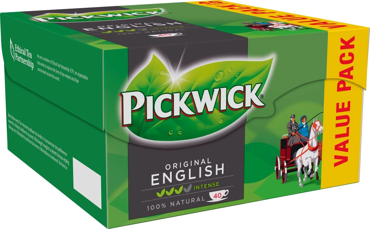 Pickwick English Zwarte Thee - 6 X 40 Zakjes - Extra Grote Verpakking - Afbeelding 4