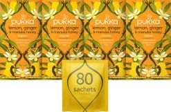 Pukka Three Ginger Thee, Met Kurkuma, Gember En Galangawortel - 4 X 20 Zakjes - GB-BIO-05