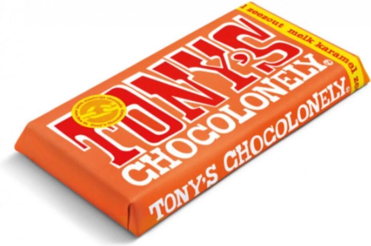 Tony's Chocolonely Chocolade Reep Melk Karamel Zeezout - Melkchocolade Reep - 180 Gram - Afbeelding 9