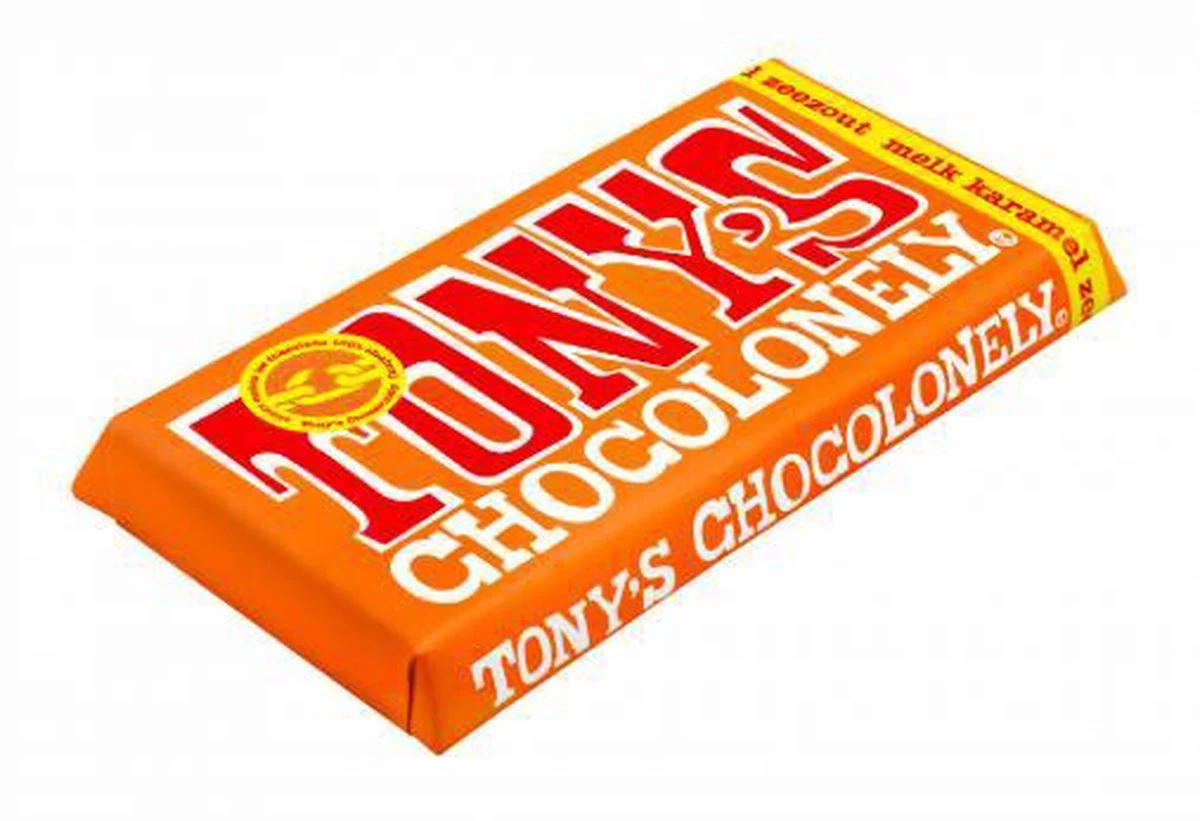 Tony's Chocolonely Chocolade Reep Melk Karamel Zeezout - Melkchocolade Reep - 180 Gram - Afbeelding 6