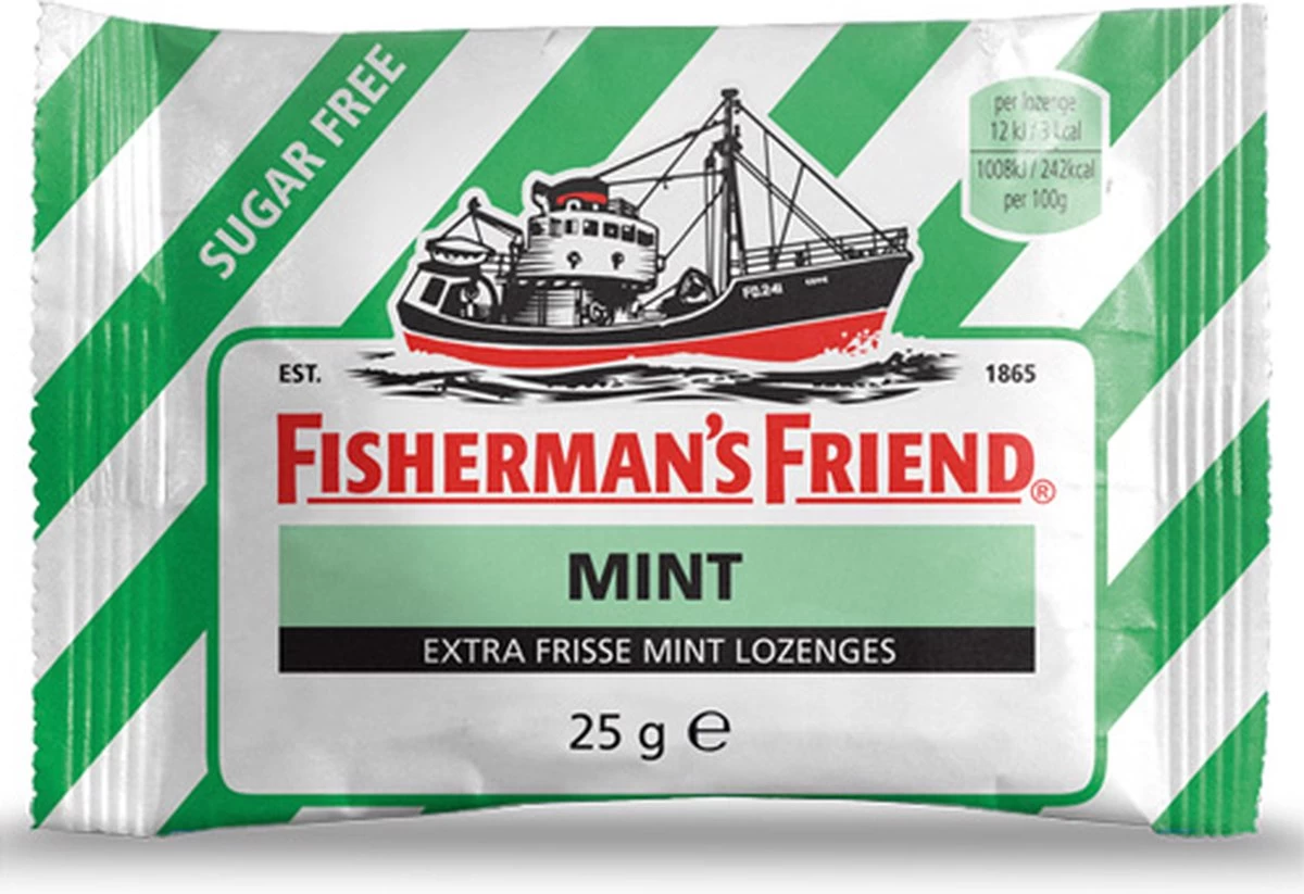 Fisherman's Friend Menthol Zuigtabletten Munt - 24 X 25g Zakjes
