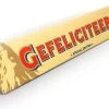 Toblerone L Chocoladereep - 360 Gram - Boodschap "Gefeliciteerd" - Felicitatie - Chocolade Cadeau