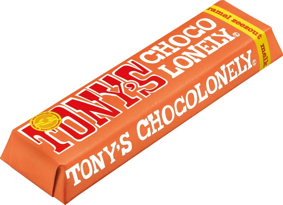 Tony's Chocolonely Chocolade Reep Melk Karamel Zeezout - 35 X 47 Gram - Afbeelding 5