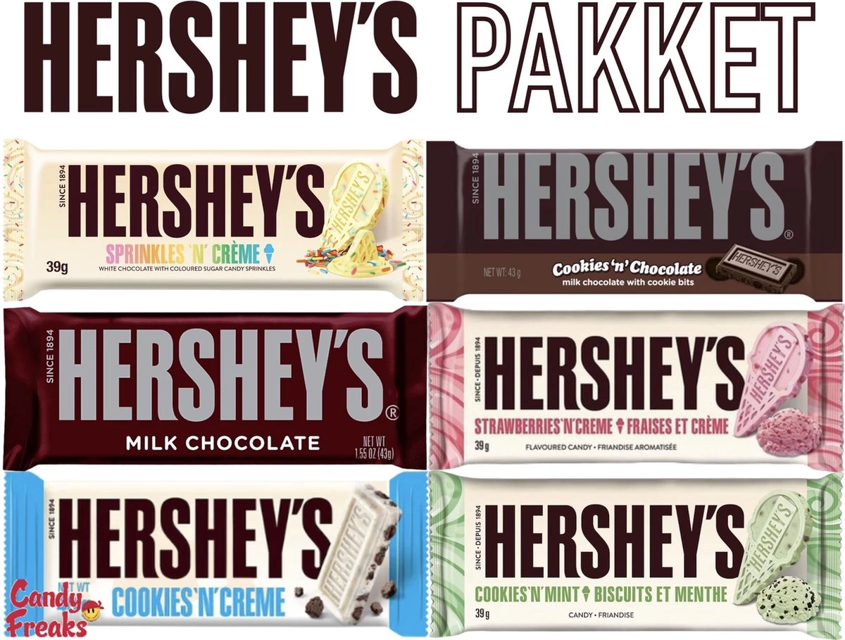 Hershey Chocolade Pakket - 6 Delig - Chocolade - Snoep - Amerikaans - American