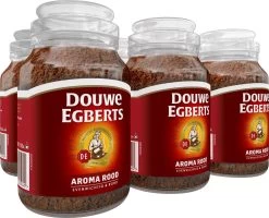 Douwe Egberts Aroma Rood Oploskoffie - 6 X Pot Van 200 Gram