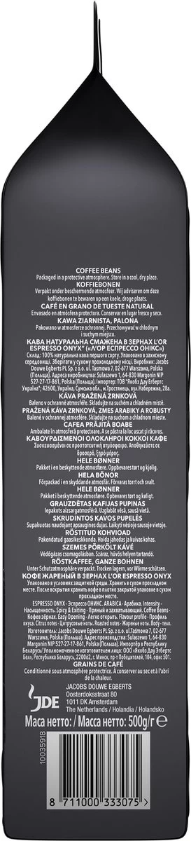 L'OR Espresso Onyx Koffiebonen (12) - 4 X 500 Gram - Afbeelding 4
