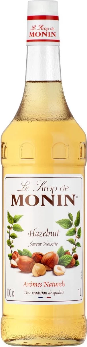 Monin Siroop Hazelnoot - Koffiesiroop - 1 Liter