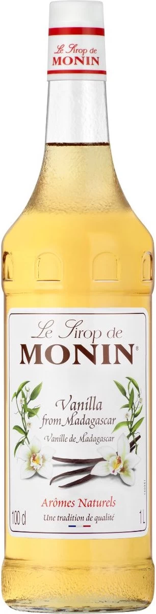 Monin Vanille Koffiesiroop 1 Liter Fles XL