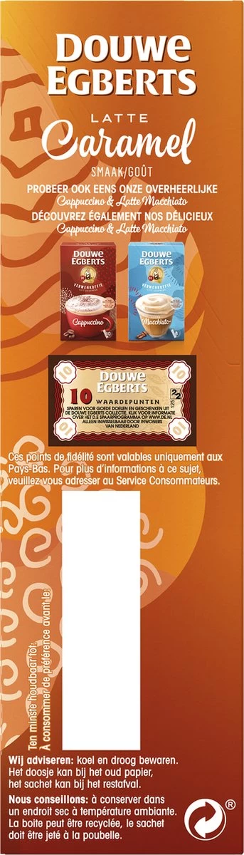 Douwe Egberts Verwenkoffie Latte Caramel Oploskoffie - 5 X 8 Zakjes - Afbeelding 9