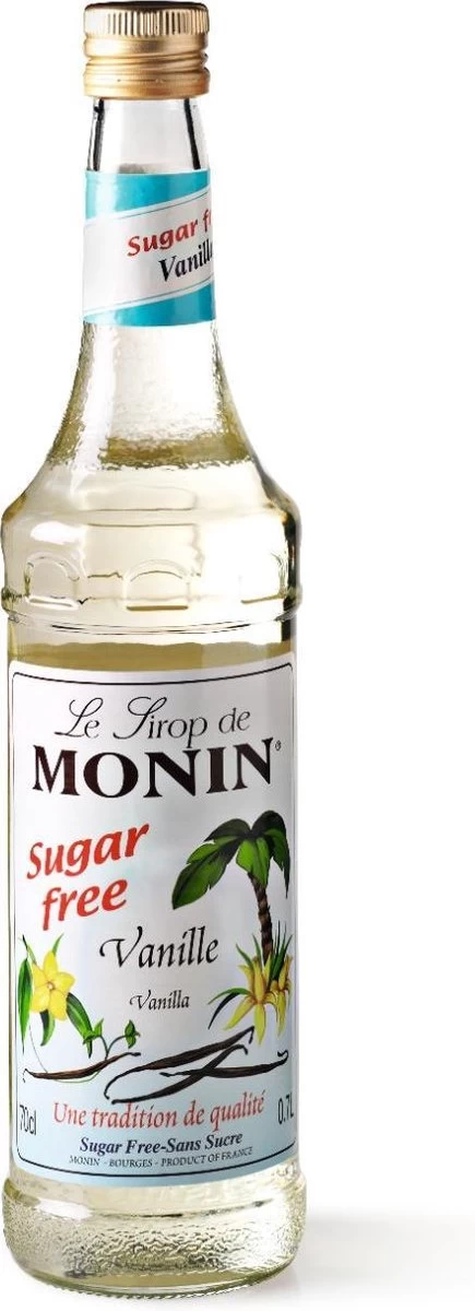 Monin Koffiesiroop Vanille Suikervrij - 70 Cl