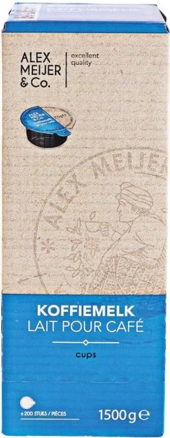 Alex Meijer Koffiemelk Cups Halfvolle Melk - 200 Stuks