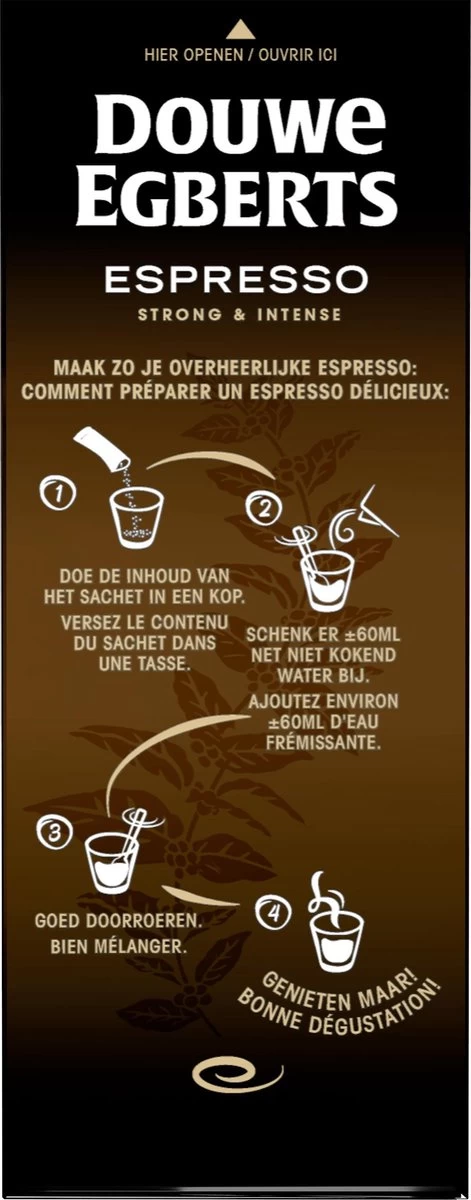Douwe Egberts Espresso Sticks Oploskoffie - 6 X 25 Zakjes - Afbeelding 5