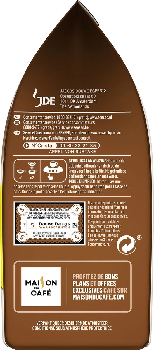 Senseo Cappuccino Koffiepads - 2/9 Intensiteit - 4 X 16 Pads - Voordeelverpakking - Afbeelding 4