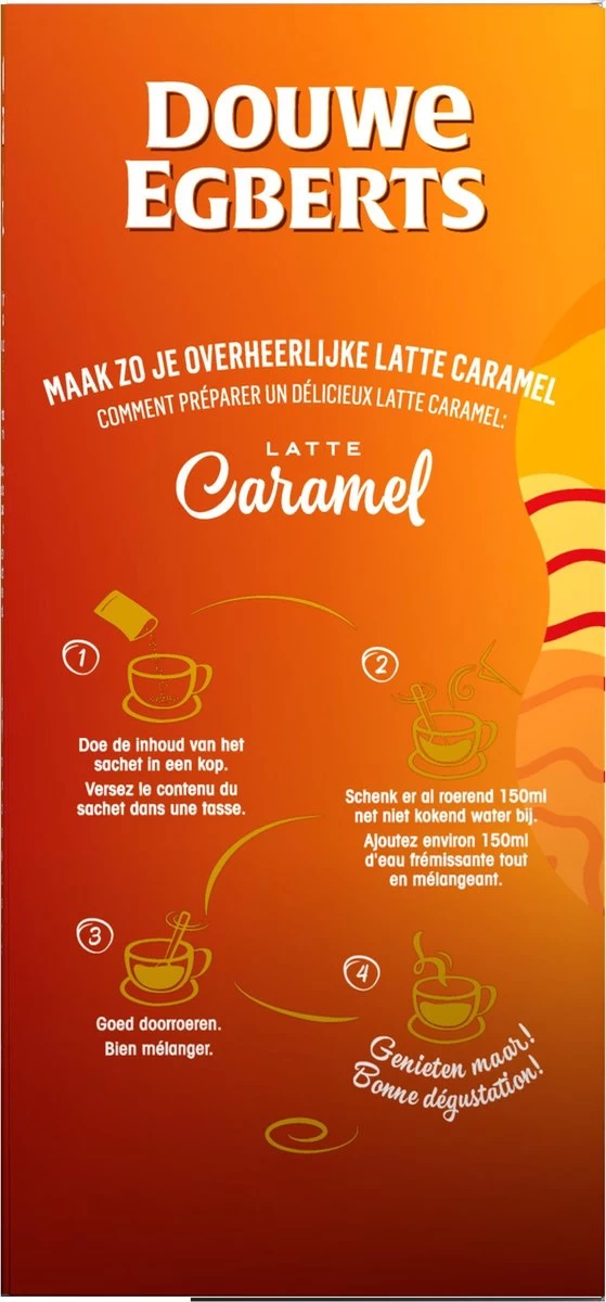 Douwe Egberts Verwenkoffie Latte Caramel Oploskoffie - 5 X 8 Zakjes - Afbeelding 5