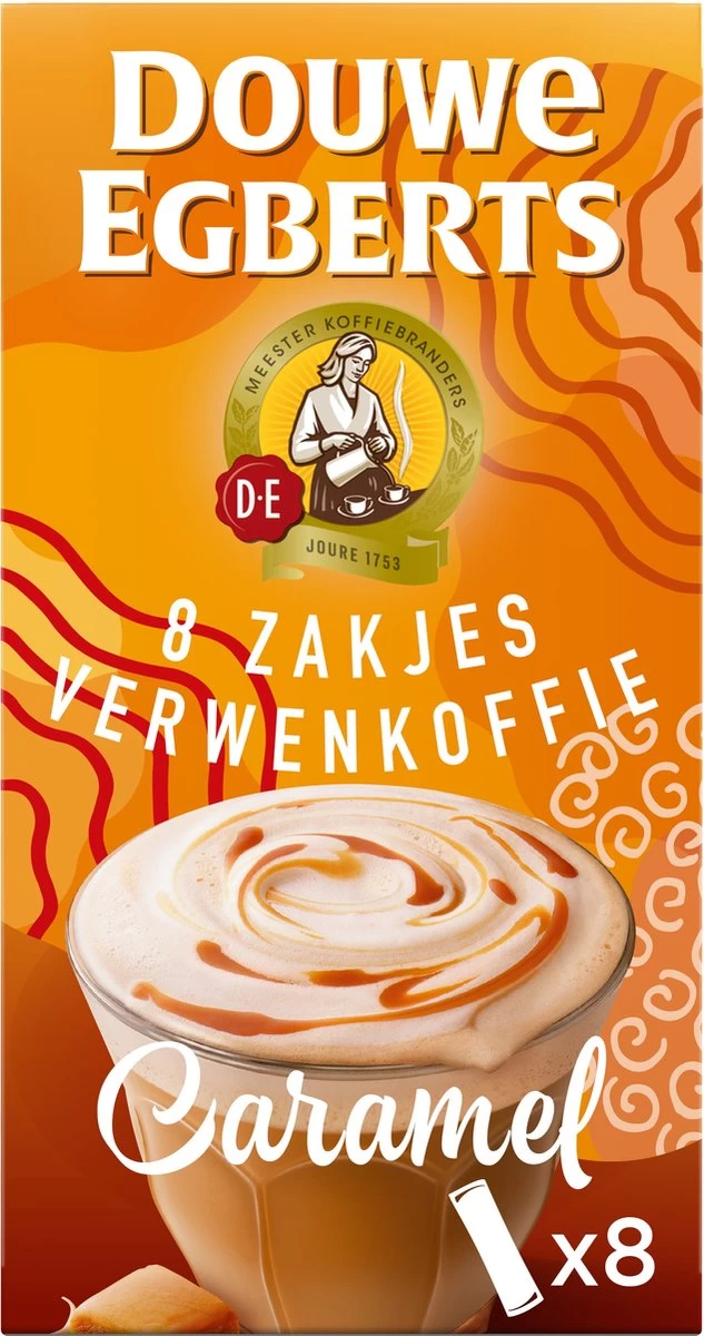 Douwe Egberts Verwenkoffie Latte Caramel Oploskoffie - 5 X 8 Zakjes - Afbeelding 7