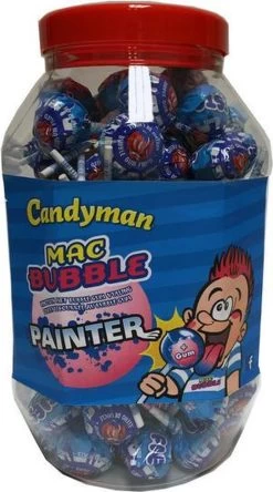 Candyman Mac Bubble Painter Lolly's 100 Stuks