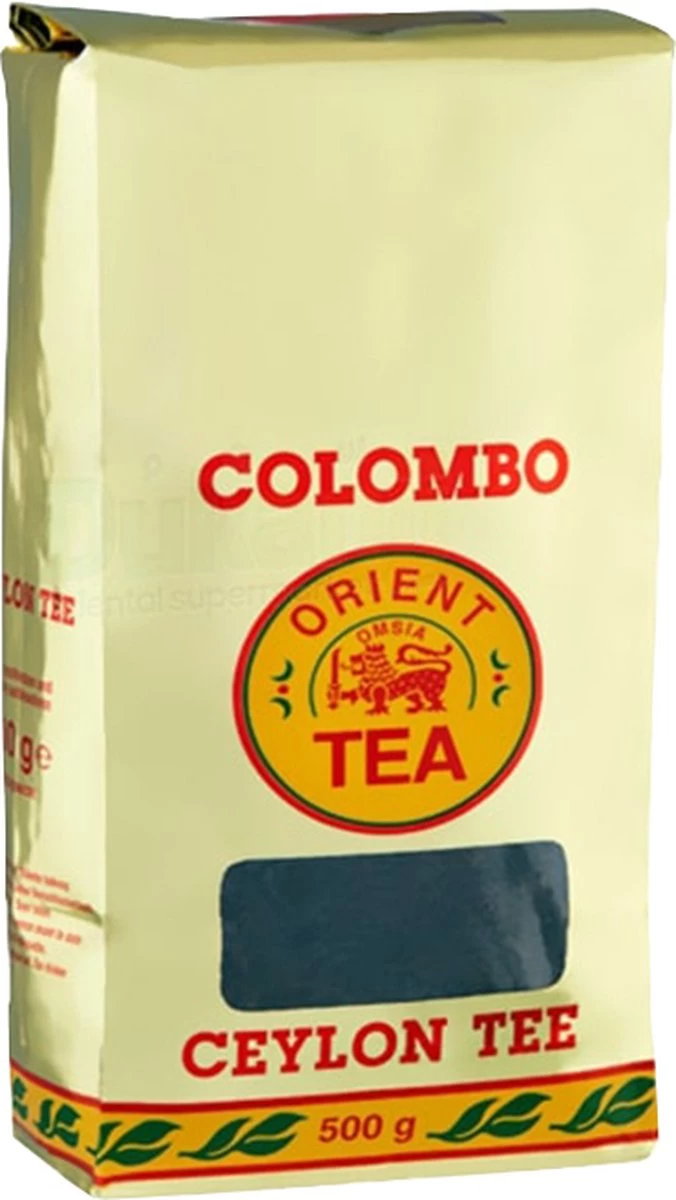 Colombo Orient Tea 500 Gr. - Ceylon Thee - Puur Ceylon Thee - Vegan Thee - Pure Ceylon Tea - Vegan Tea - Natuurlijk - Bevat Geen Toevoegingen
