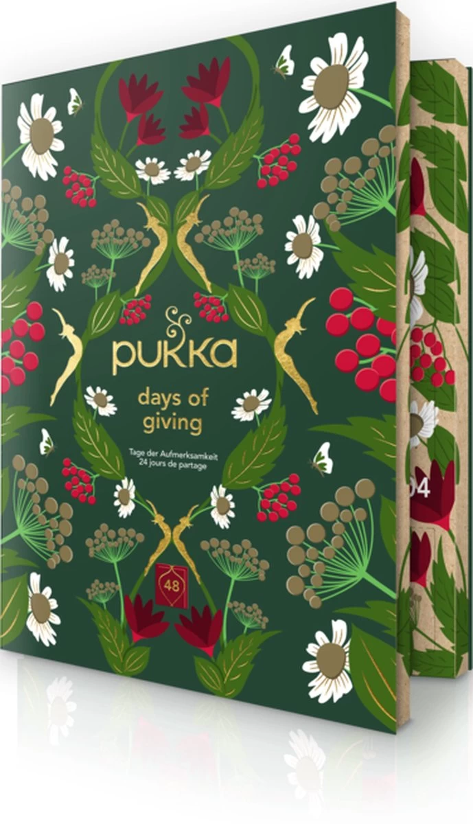 Pukka Thee Hardcover Biologische Kerst Adventskalender 2022, Perfect Als Kerstcadeau - 48 Zakjes - 1 Kalender - Afbeelding 5