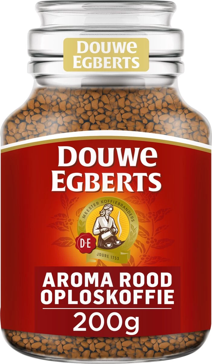 Douwe Egberts Aroma Rood Oploskoffie - 6 X Pot Van 200 Gram - Afbeelding 4